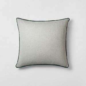 Casaluna -  Cotton Lumbar Pillow 26x26 Removable Cove Blue